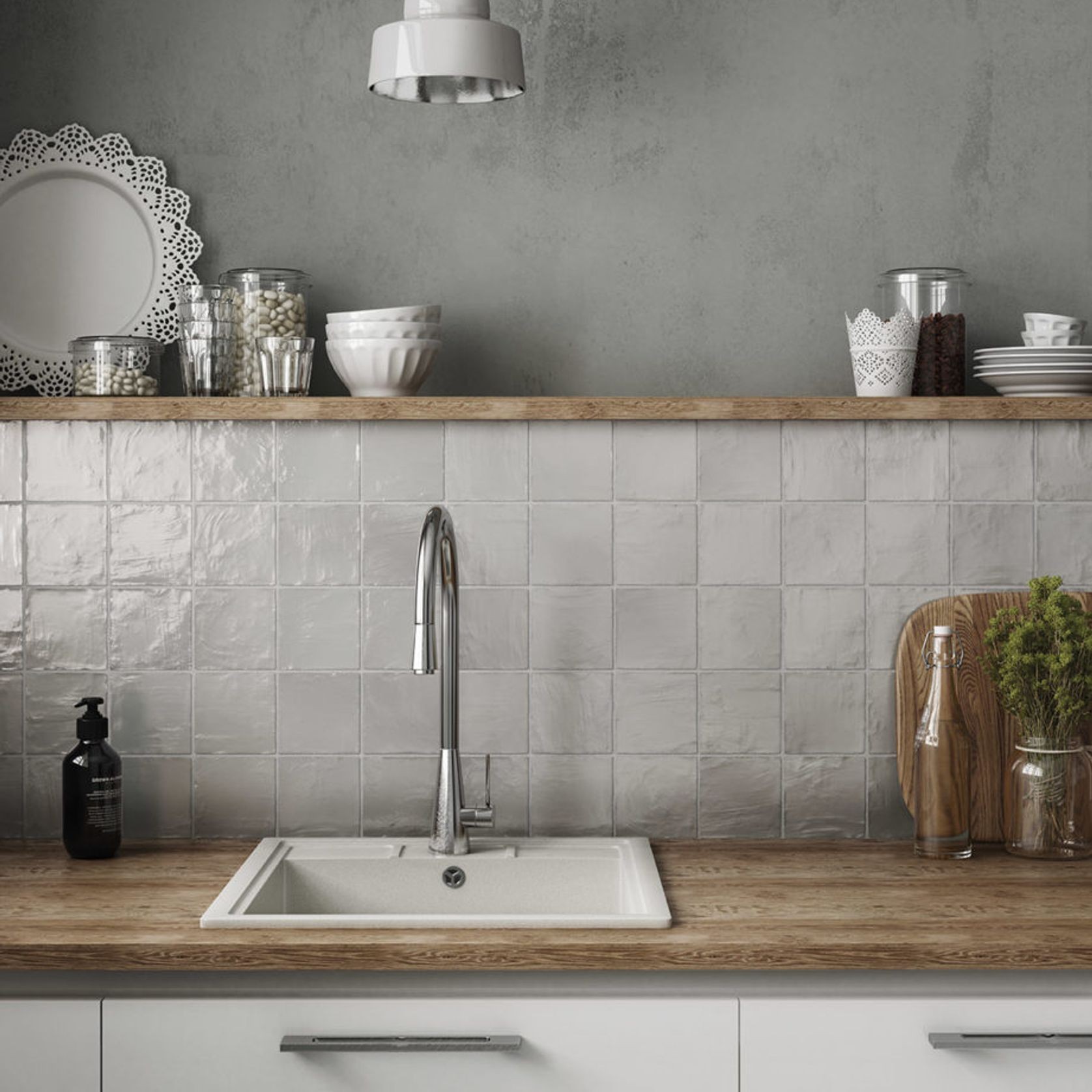 Mallorca Satin Tiles by Equipe gallery detail image