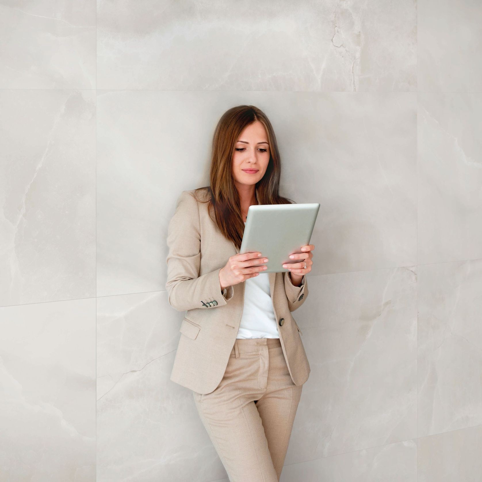 Onyx White Marble Look Porcelain Tiles gallery detail image