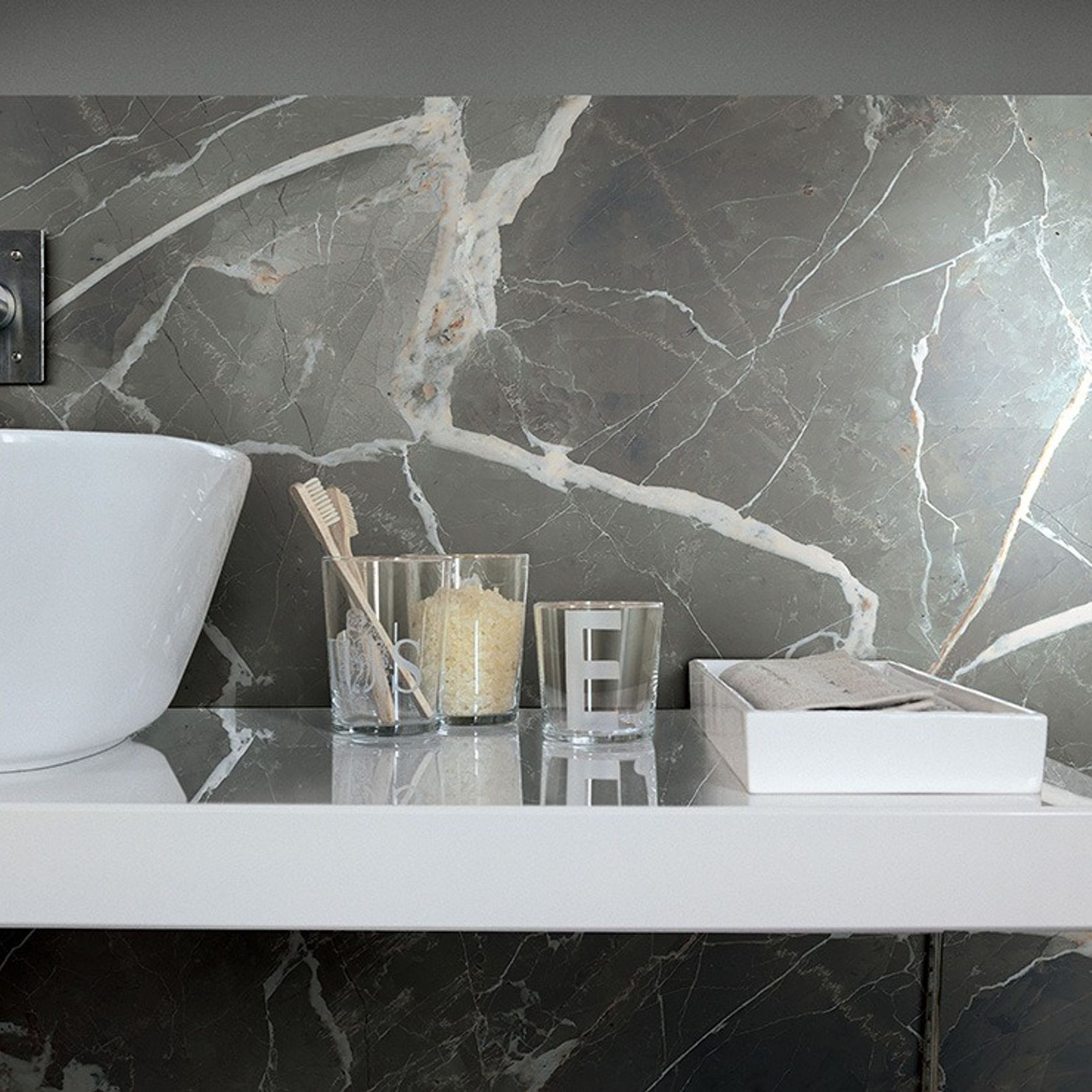 Xtra Calacatta Black Floor & Wall Tile Slab gallery detail image