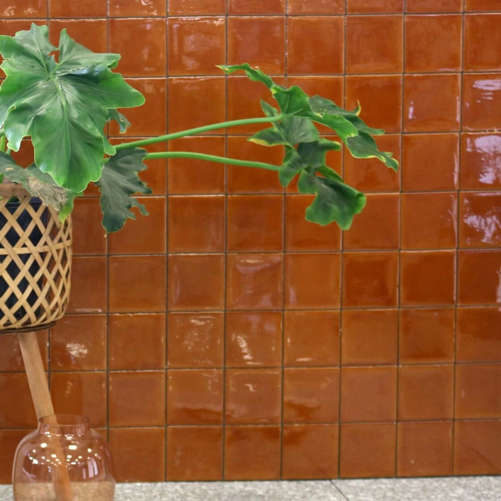 Spatula Brillante Mustard Handmade Look Tile gallery detail image