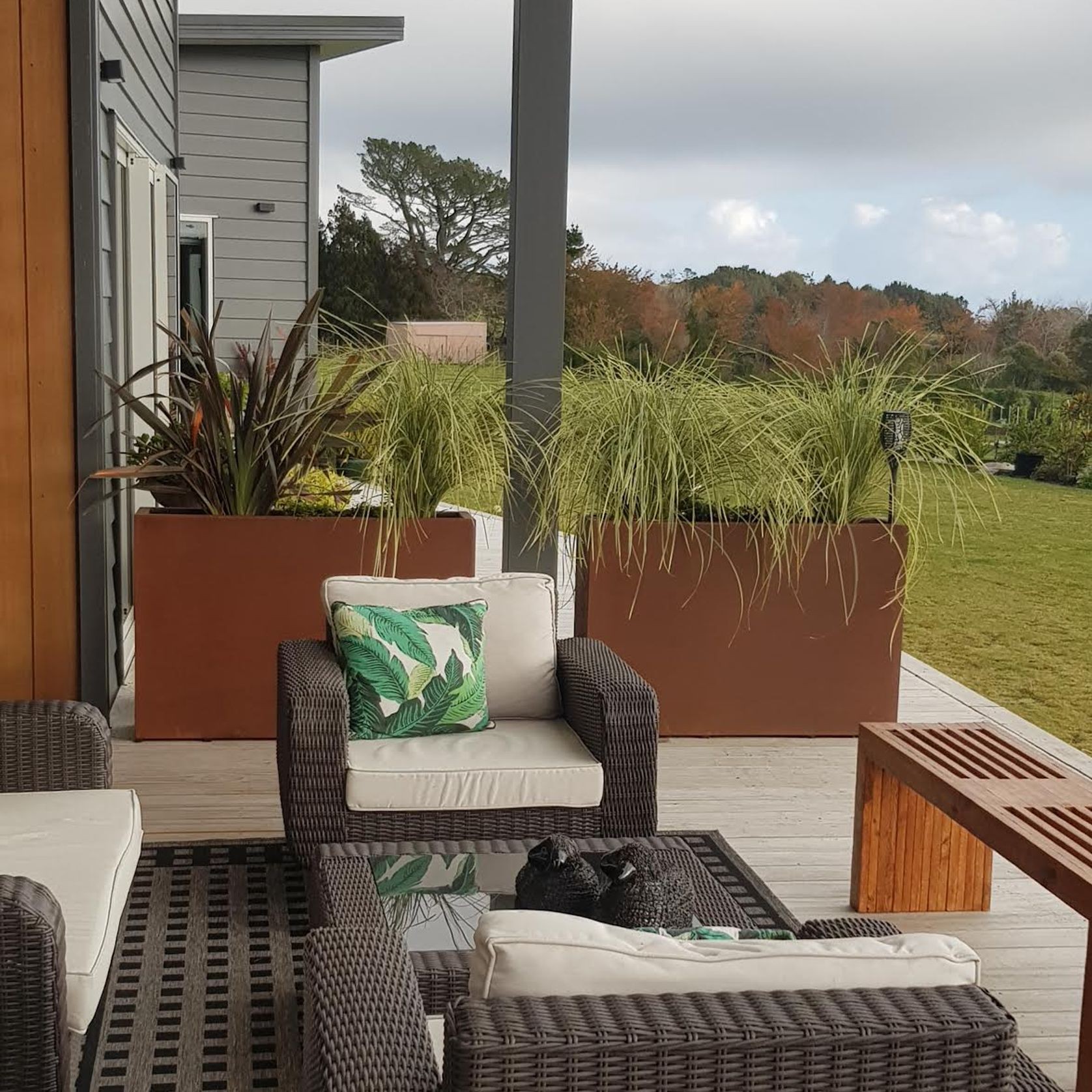 Corten Tall Trough 1200 Planter gallery detail image