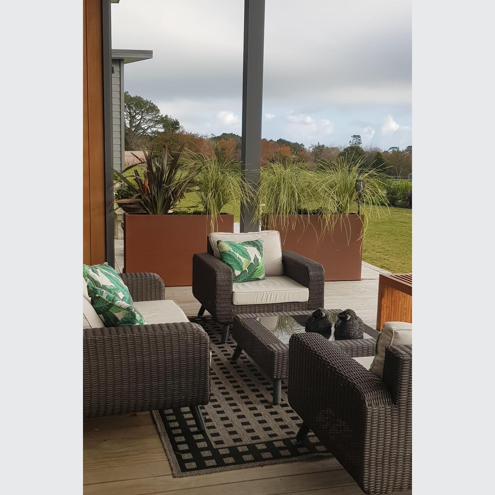 Corten Tall Trough 1200 Planter gallery detail image