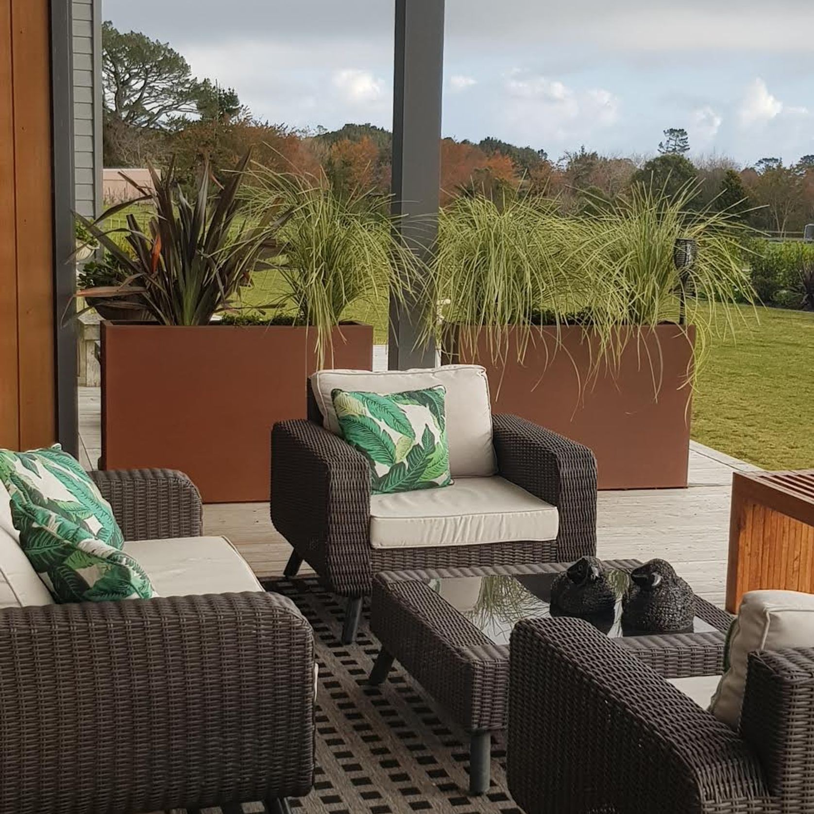 Corten Tall Trough 1200 Planter gallery detail image