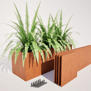 High Corten Steel Planter Boxes gallery detail image