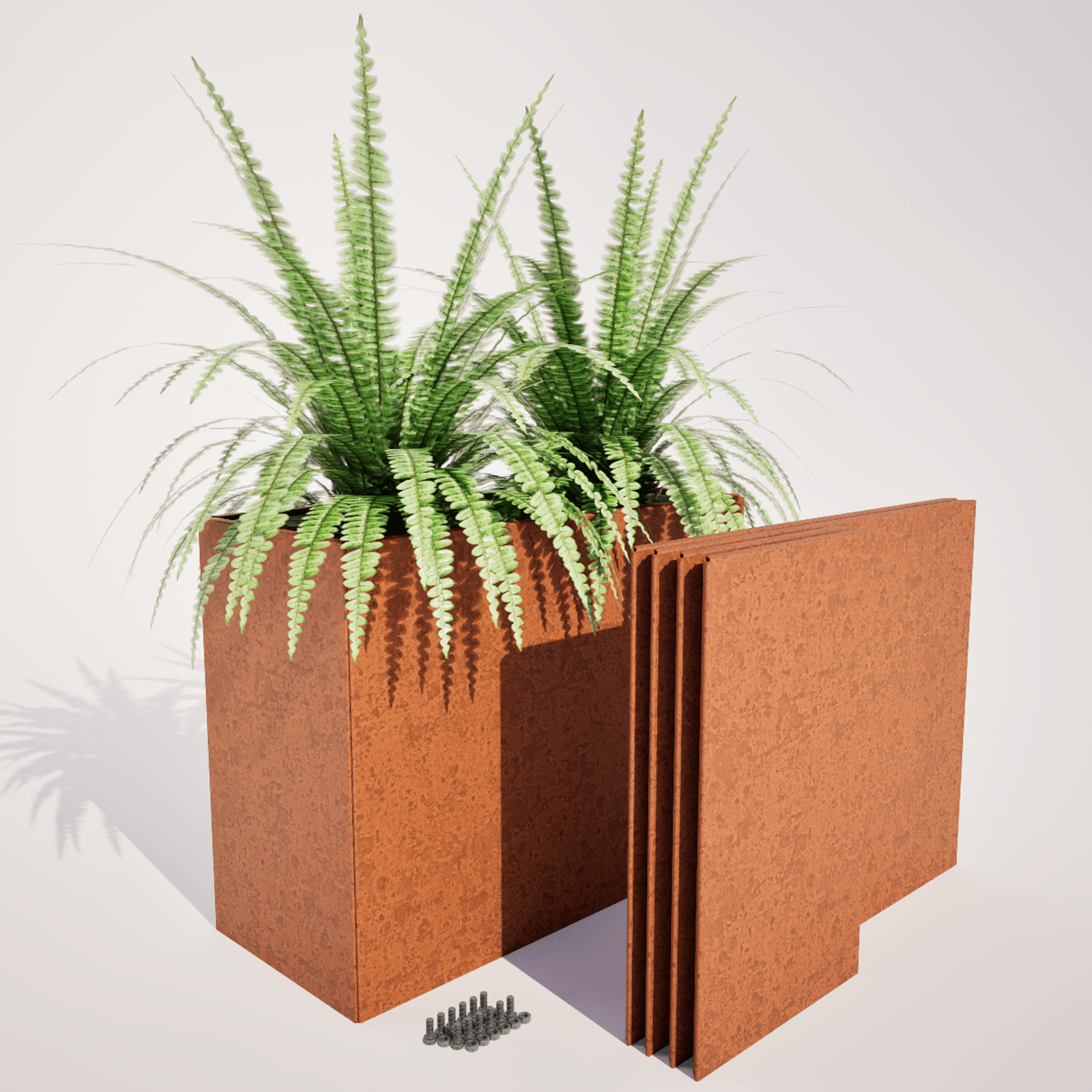 Urban Troughs - 550 mm High Corten Flatpack Planters gallery detail image
