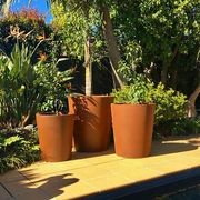 Corten Tapered Cylinder Planter gallery detail image