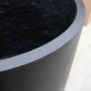 Mikonui Cylinder Planter Black - Small gallery detail image