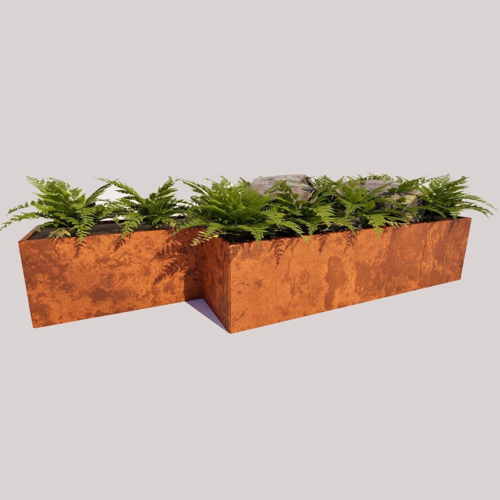 Corten Panels For Custom Planters – 400mm High gallery detail image