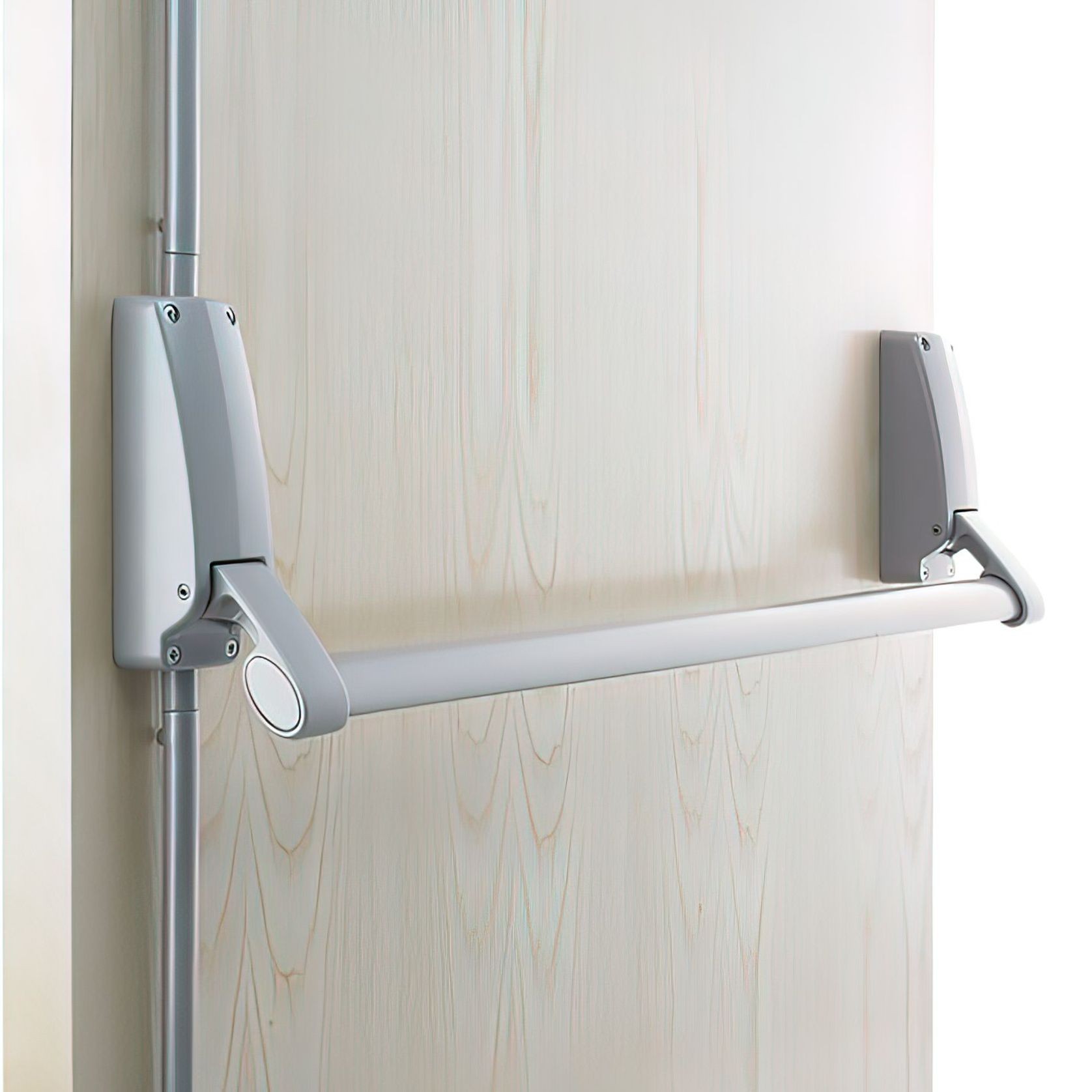 Briton Panic Bar Silver for Timber & Metal Doors gallery detail image