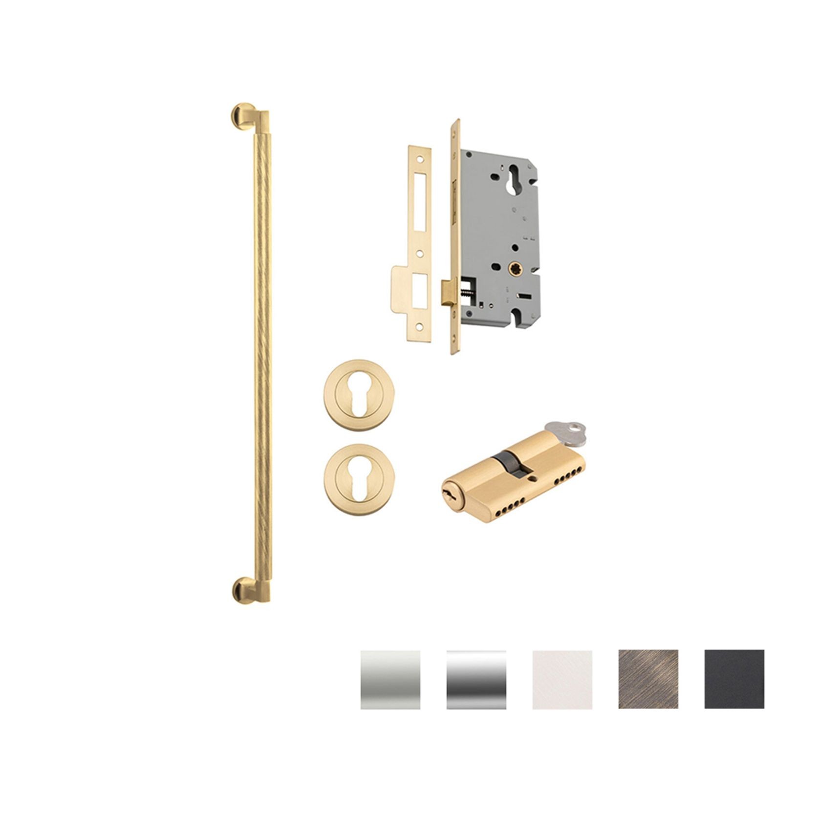 Iver Brunswick Door Pull Handle Entrance Kit Key/Key gallery detail image