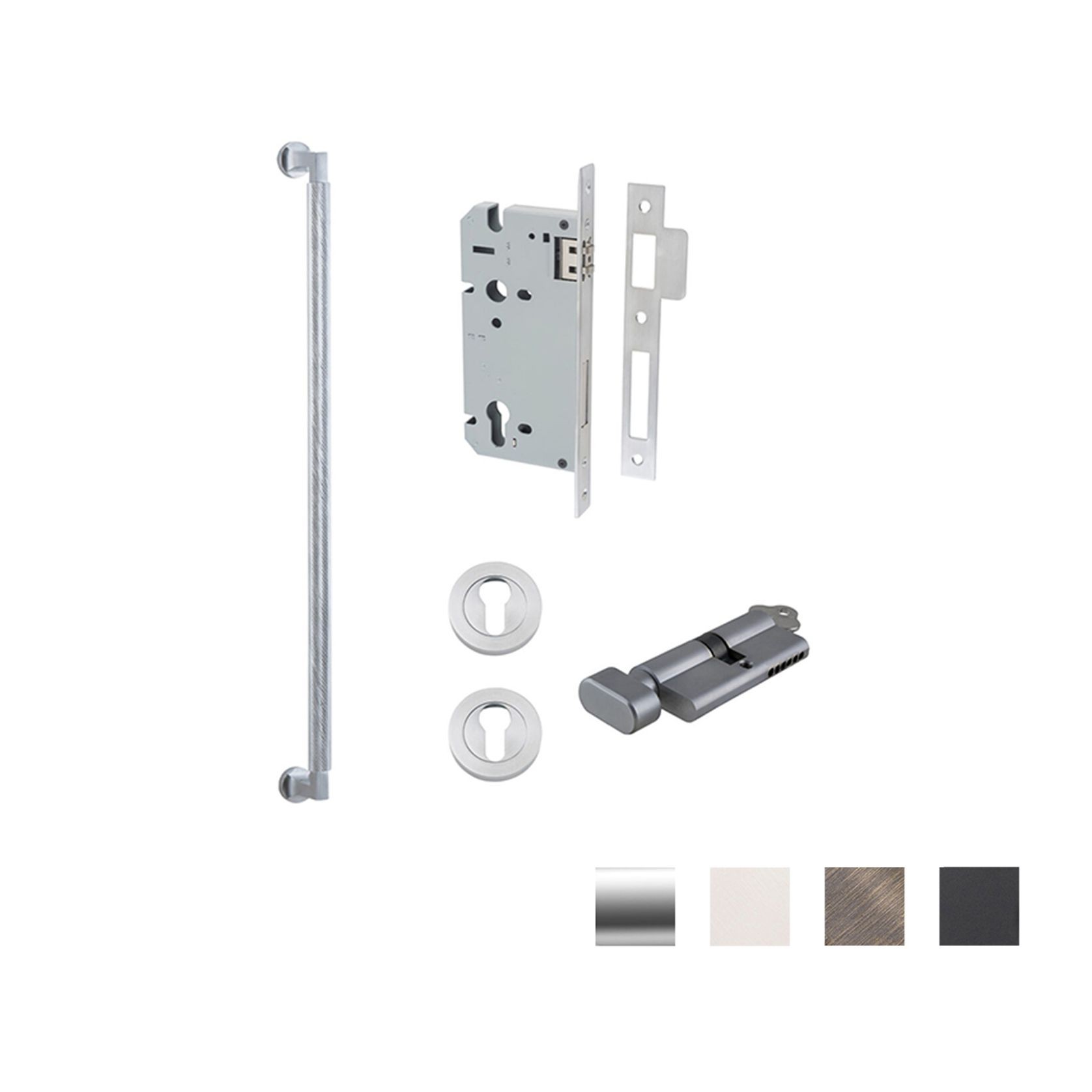Iver Brunswick Door Pull Handle Entrance Kit Key/Thumb gallery detail image