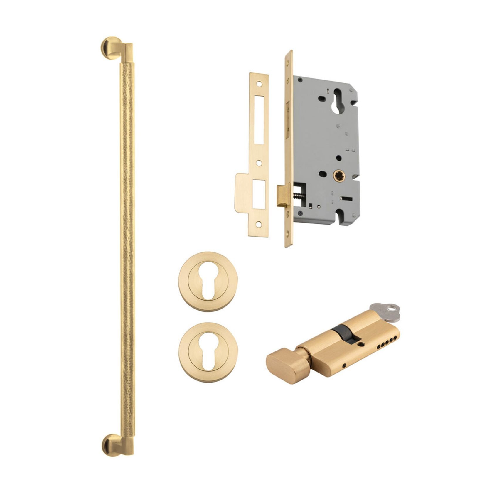 Iver Brunswick Door Pull Handle Entrance Kit Key/Thumb gallery detail image