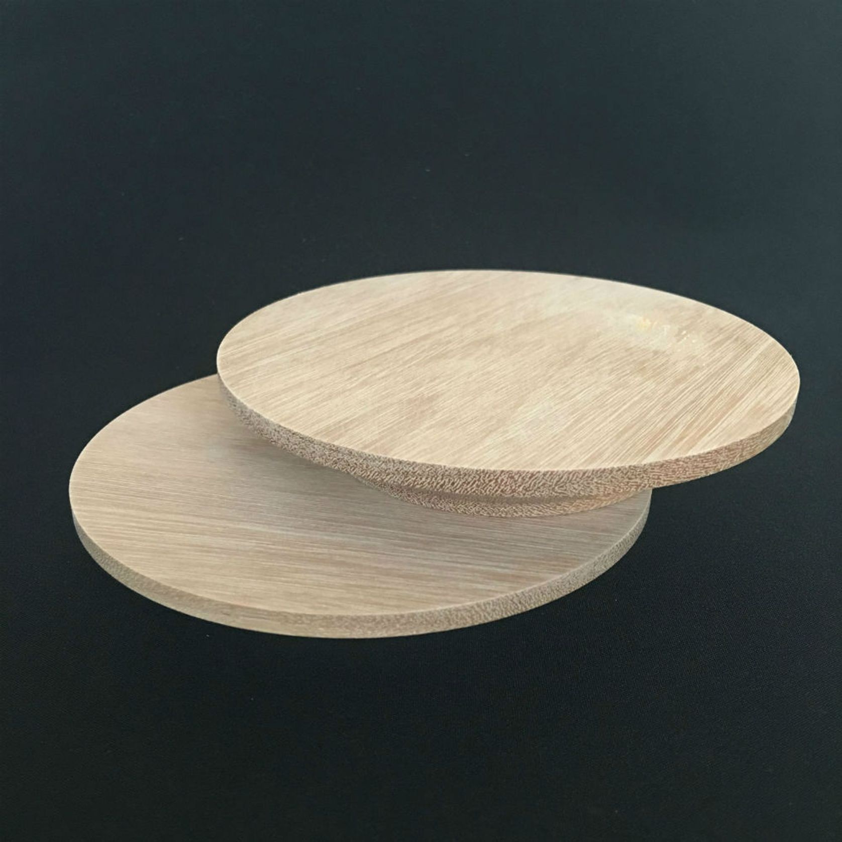 Flat Full Moon - Timber Door Handle - TDH002a gallery detail image
