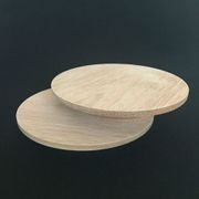 Flat Full Moon - Timber Door Handle - TDH002a gallery detail image