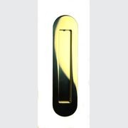 HB 860 Brass Soft Edge Flush Pull for Sliding/Cavity Doors gallery detail image