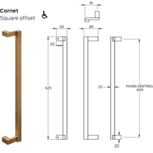 Legge 3800 Series Cornet Brass Pull Handle gallery detail image