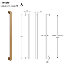 Legge 3800 Series Piccolo Brass Pull Handle gallery detail image