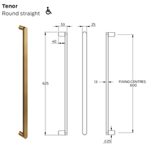 Legge 3800 Series Tenor Brass Pull Handle gallery detail image