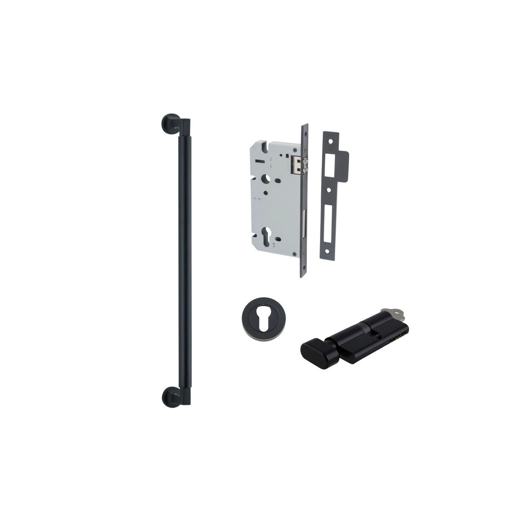Iver Berlin Door Pull Handle Entrance Kit Key/Turn gallery detail image