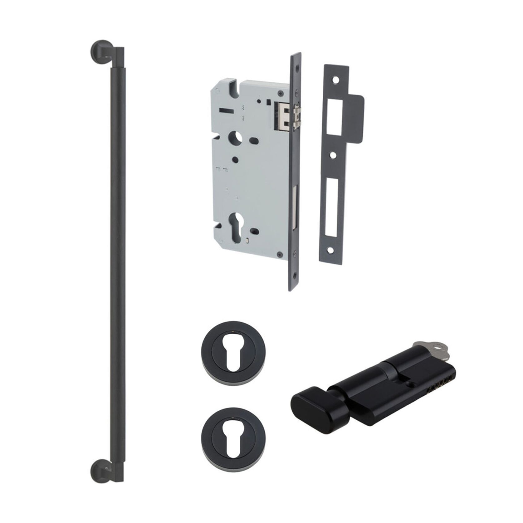 Iver Brunswick Door Pull Handle Entrance Kit Key/Thumb gallery detail image