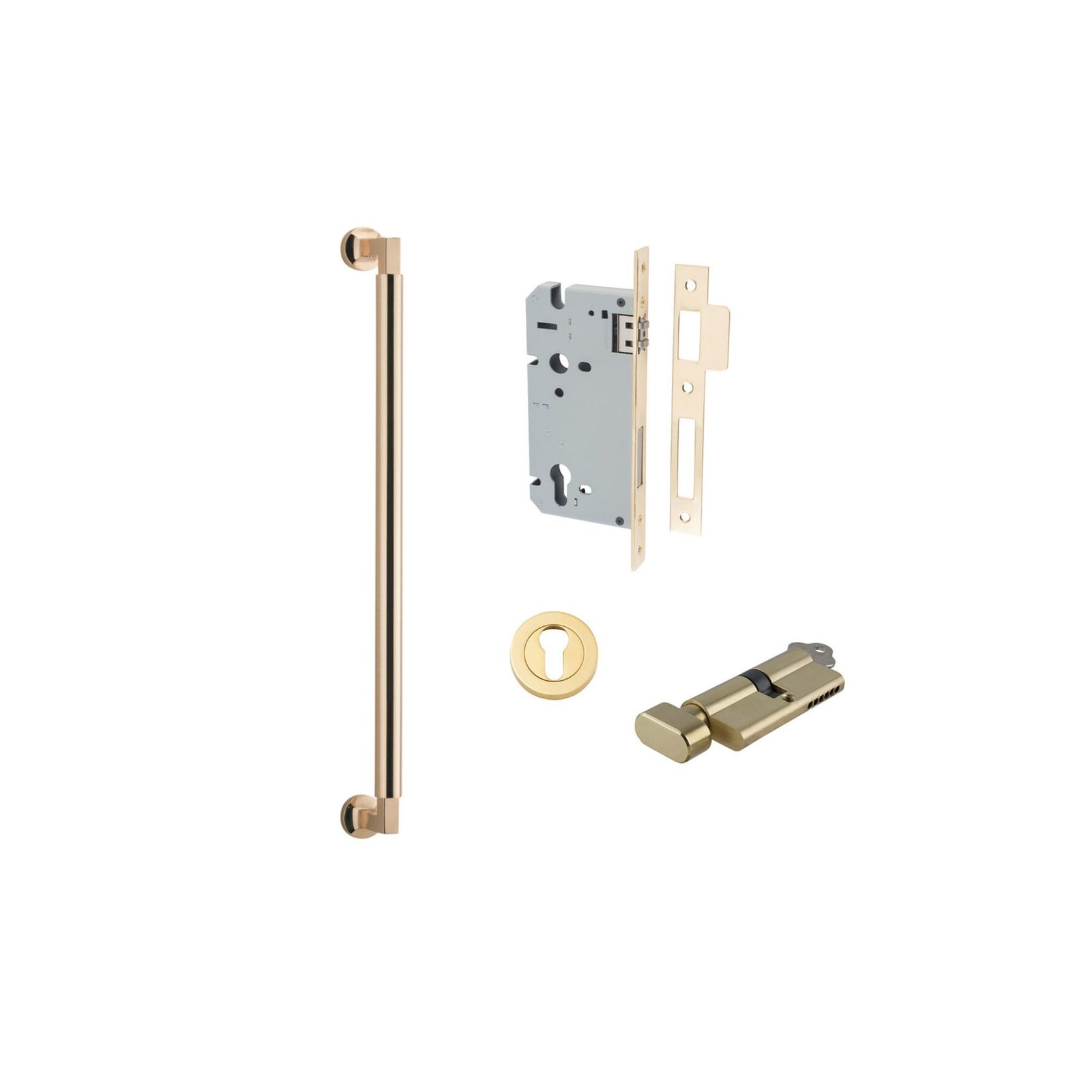 Iver Berlin Door Pull Handle Entrance Kit Key/Turn gallery detail image