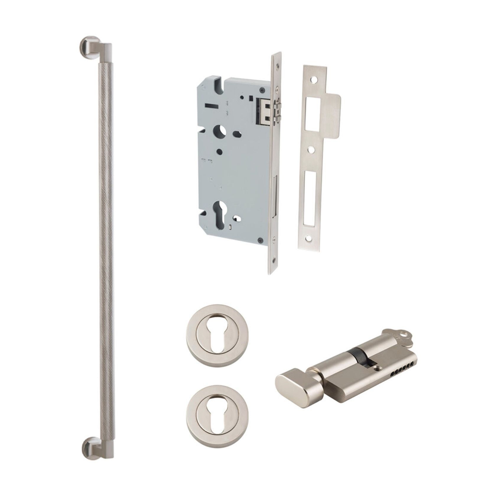 Iver Brunswick Door Pull Handle Entrance Kit Key/Thumb gallery detail image