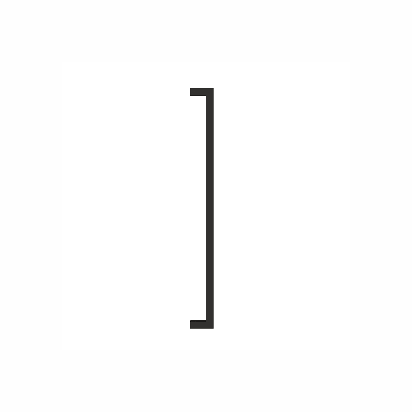 Schlage Trento Pull Handle gallery detail image