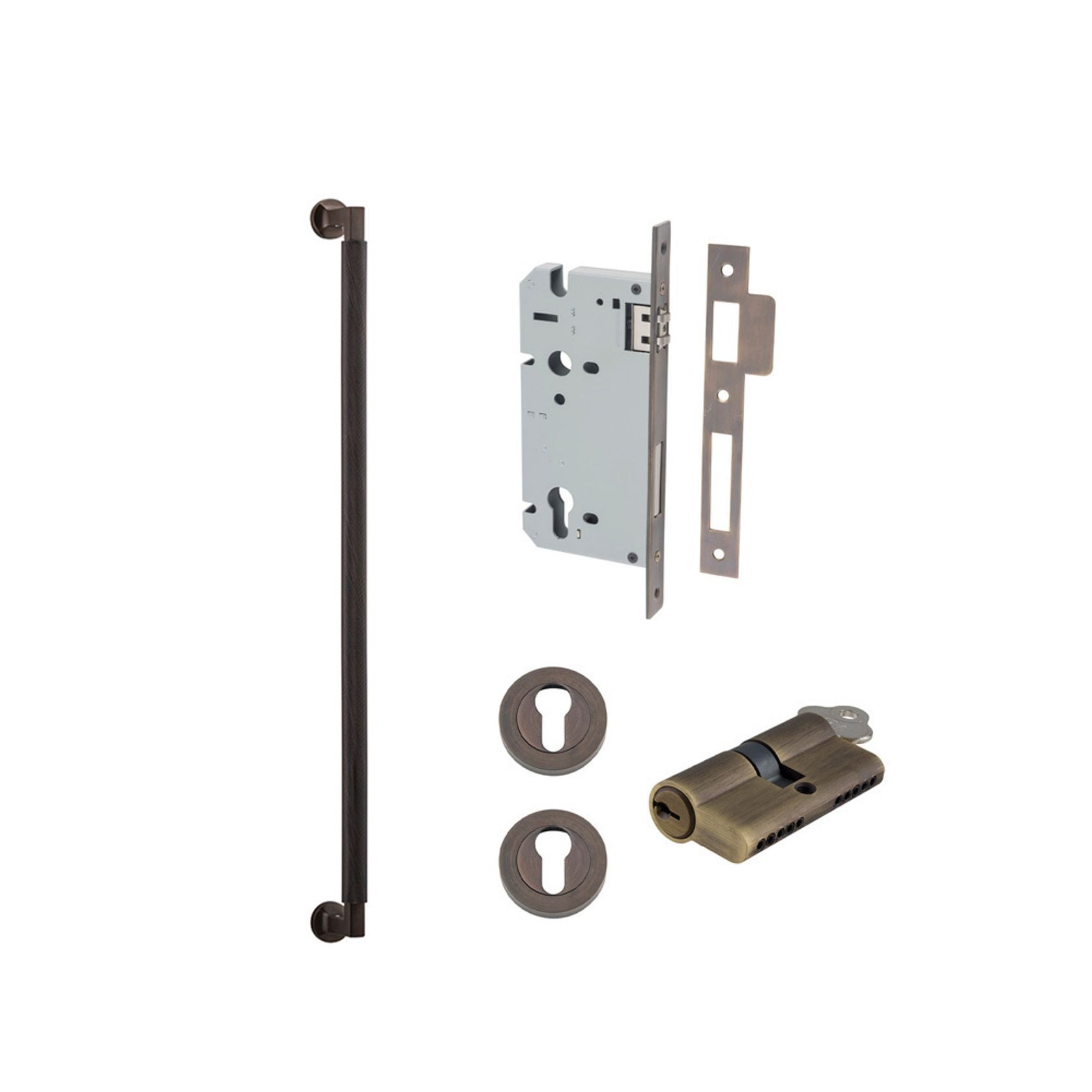 Iver Brunswick Door Pull Handle Entrance Kit Key/Key gallery detail image