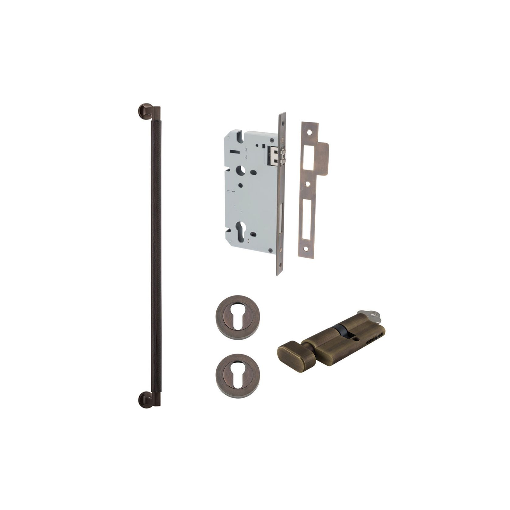 Iver Brunswick Door Pull Handle Entrance Kit Key/Thumb gallery detail image
