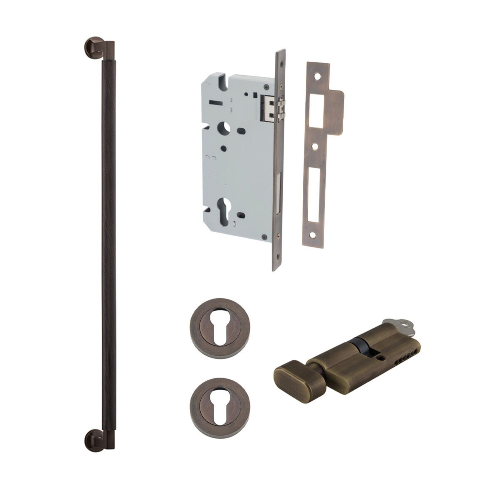 Iver Brunswick Door Pull Handle Entrance Kit Key/Thumb gallery detail image
