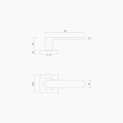 Square Rose Leverset #30 B1130MBLK gallery detail image