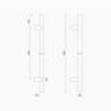 C3304OAK - ROUND SECTION OFFSET H-PULL BTB HANDLE gallery detail image