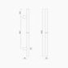 C3408OAK ROUND SECTION H-PULL BTB HANDLE gallery detail image