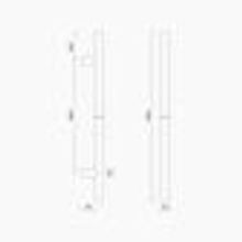 C3406OAK ROUND SECTION H-PULL BTB HANDLE gallery detail image