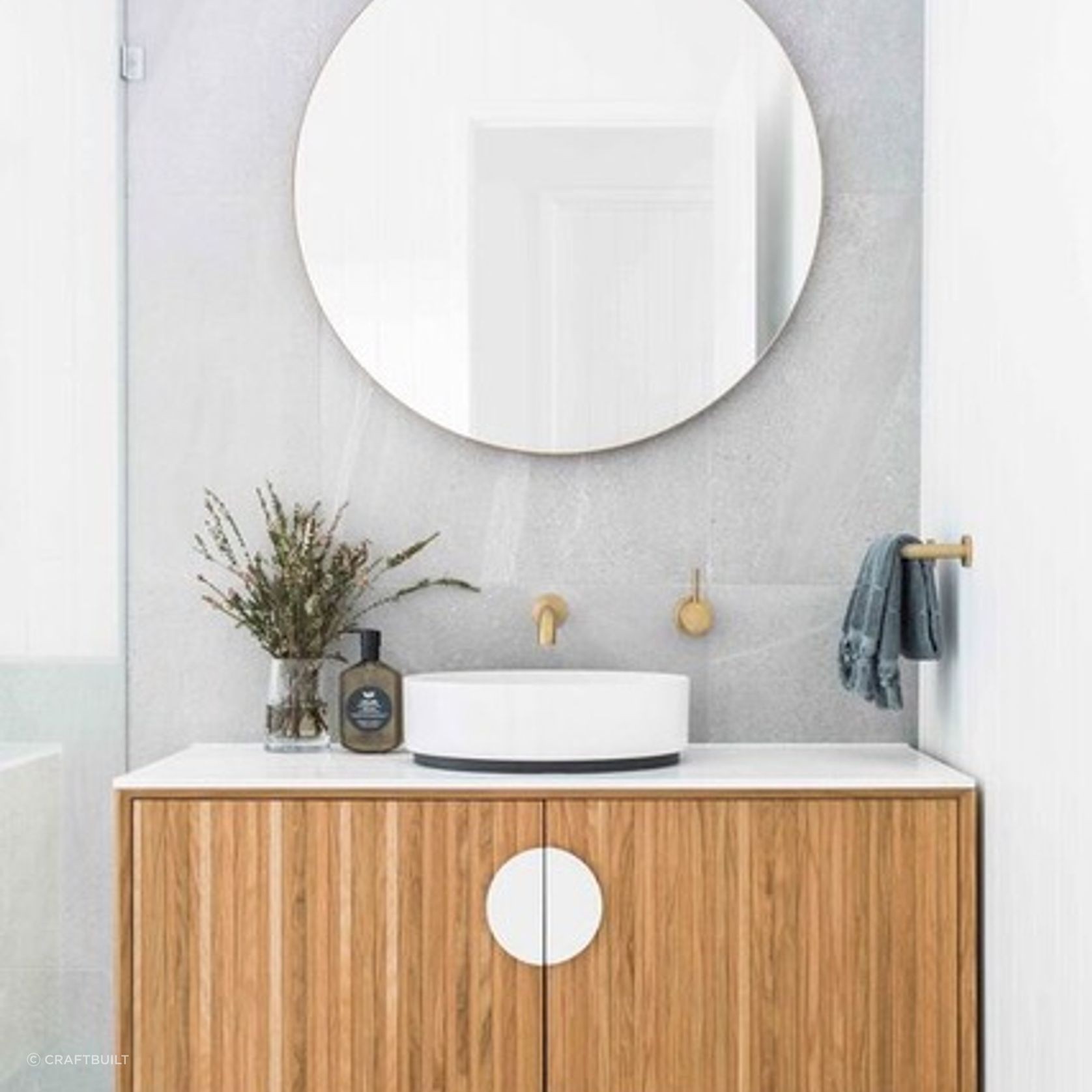 Timber Circle Pull Handle gallery detail image