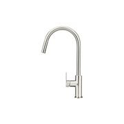 Round Paddle Piccola PullOut Kitchen Mixer - BNickel gallery detail image