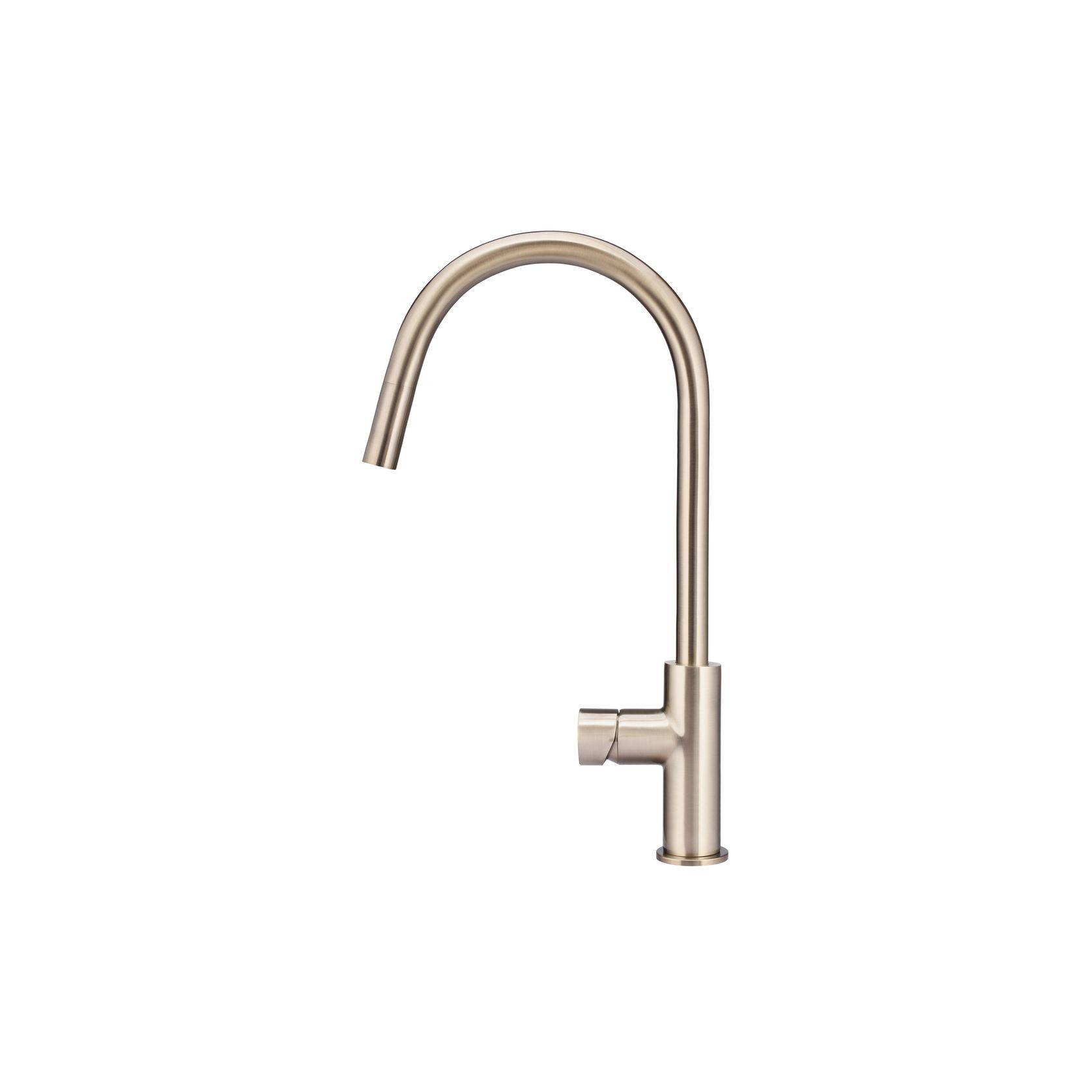 Round Pinless Piccola PullOut Kitchen Mixer - Champagne gallery detail image