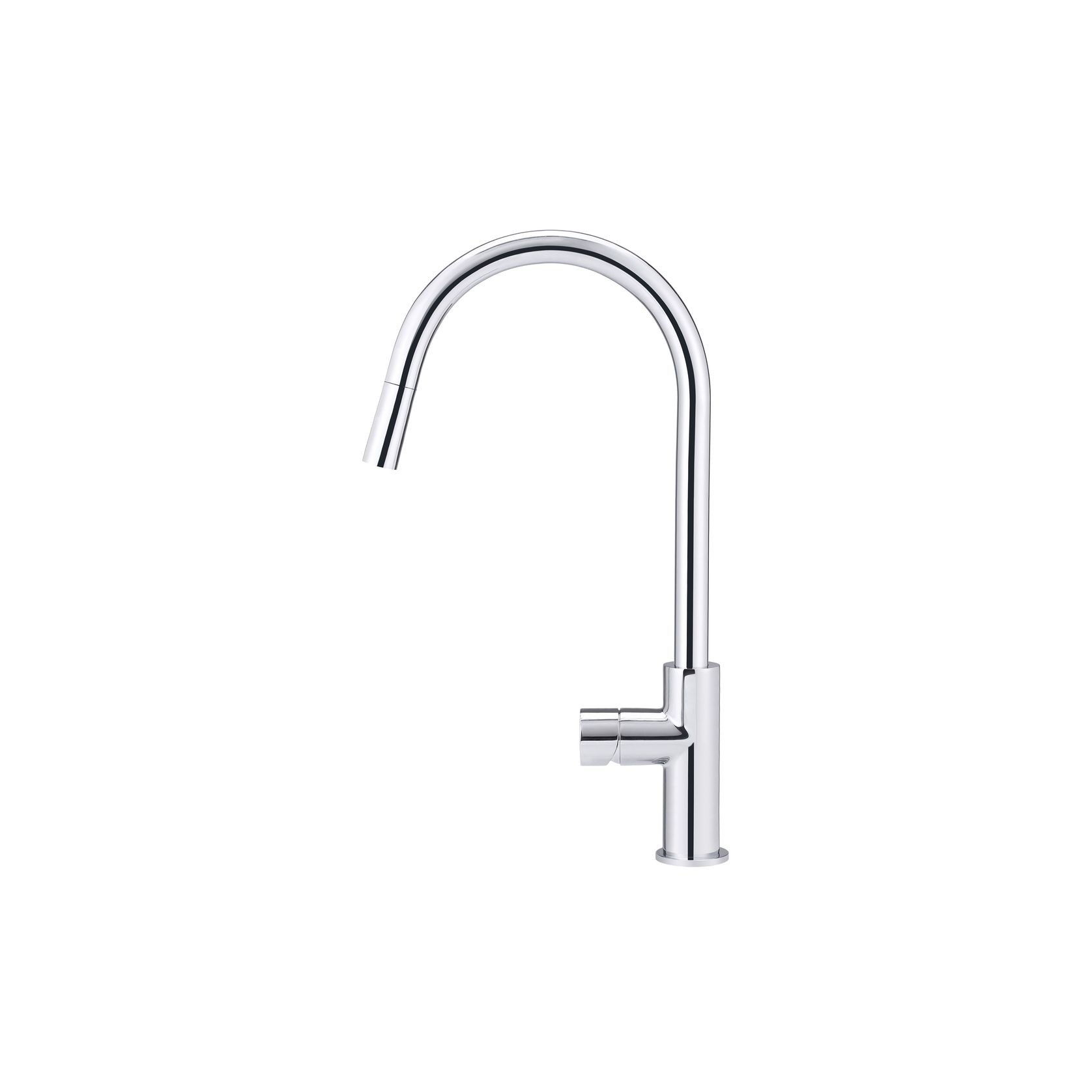 Round Pinless Piccola PullOut Kitchen Mixer - Chrome gallery detail image