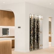 Floor-to-Ceiling Mounted Wine Rack with Offset Pegs gallery detail image