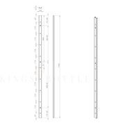 Floor-to-Ceiling Mounted Wine Rack with Offset Pegs gallery detail image