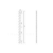 Floor-to-Ceiling Mounted Wine Rack with Offset Pegs gallery detail image