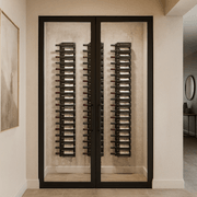 Wall Mounted Metal Rail Wine Racks gallery detail image
