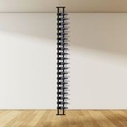Floor-to-Ceiling Mounted Wine Rack with Offset Pegs gallery detail image