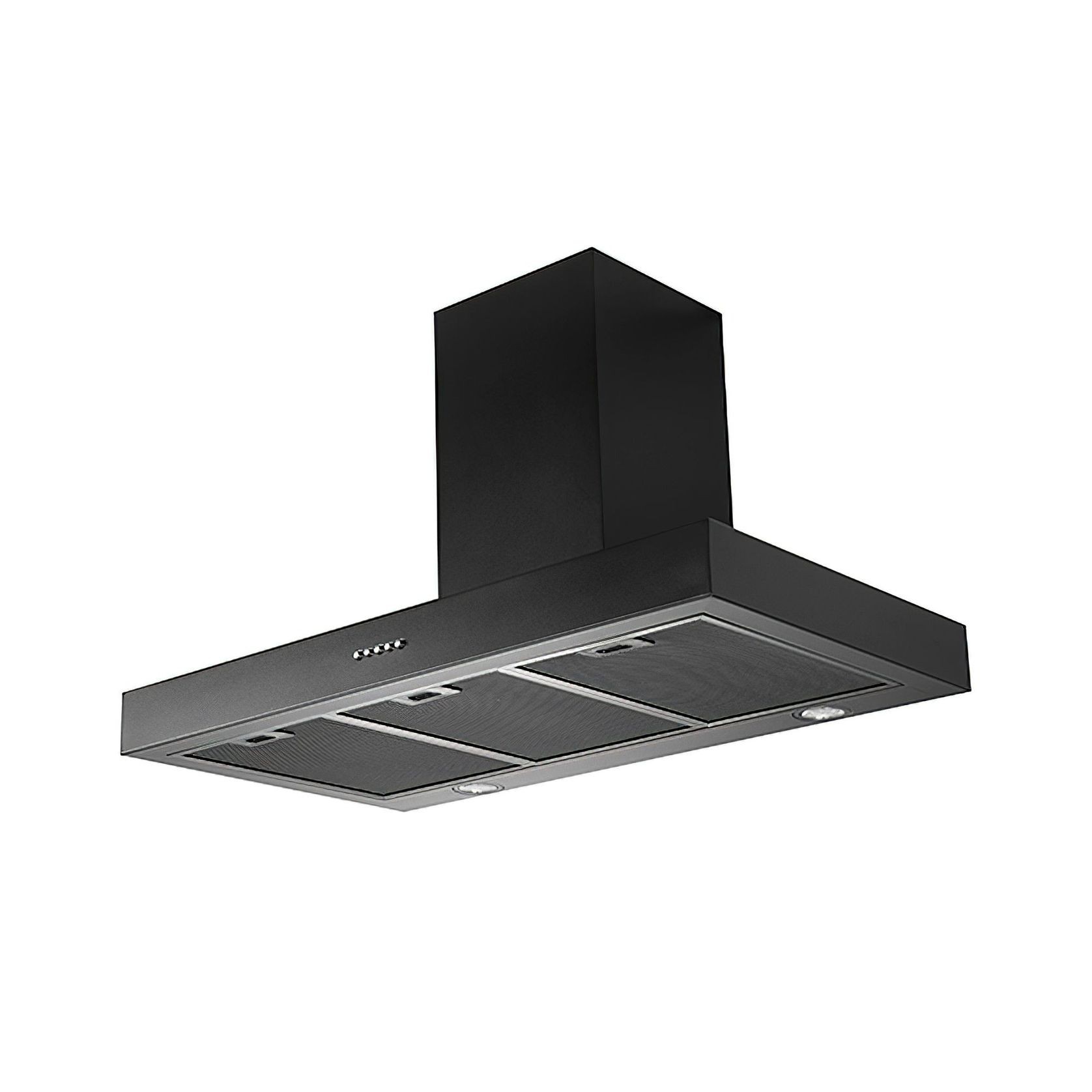 Black Wallmount Rangehood 900mm - TSH-900B gallery detail image