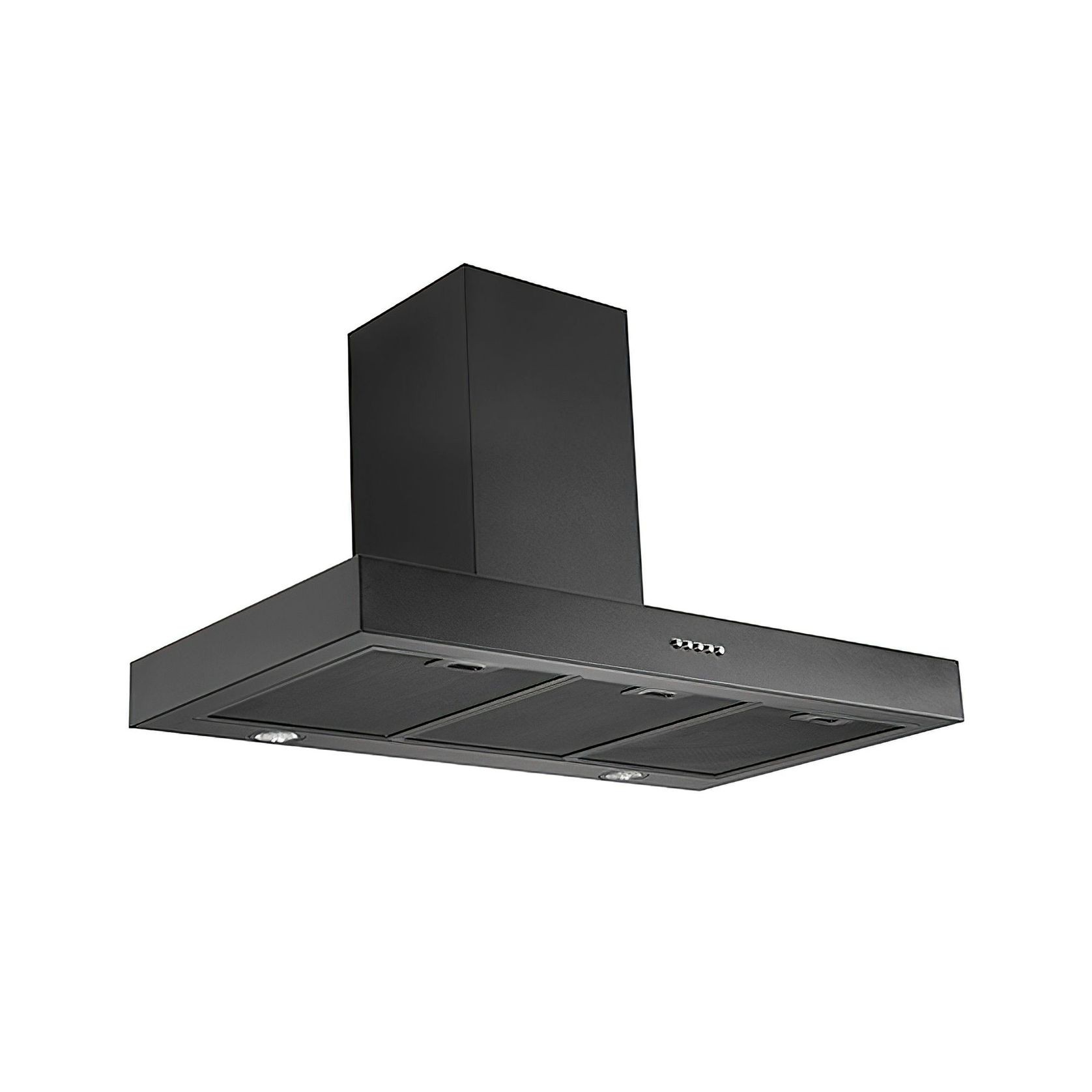 Black Wallmount Rangehood 900mm - TSH-900B gallery detail image