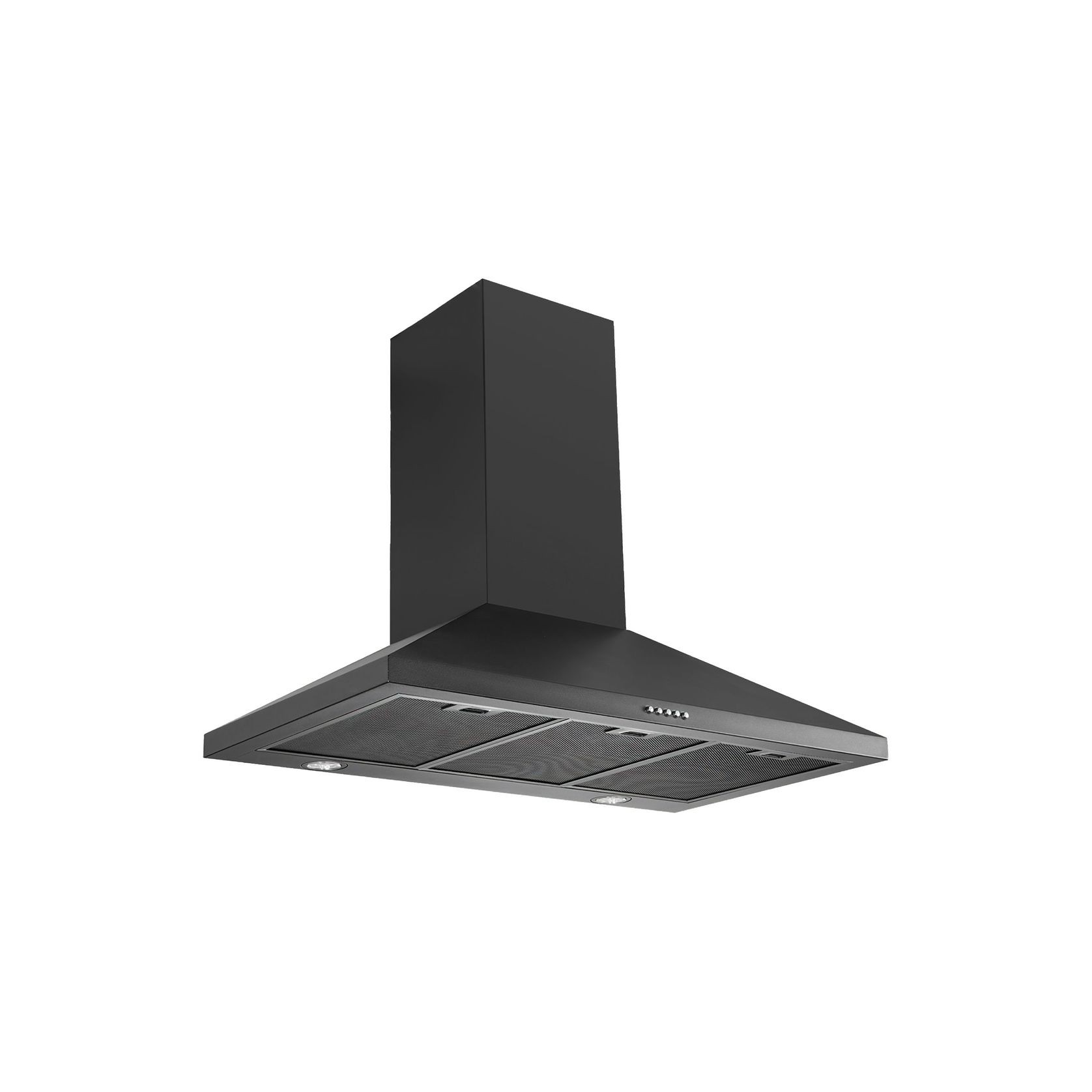 Black Wallmount Rangehood 900mm - TRI-900B gallery detail image