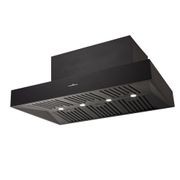 Black BBQ Rangehood 1200mm (Non Silent) - CL7372B gallery detail image