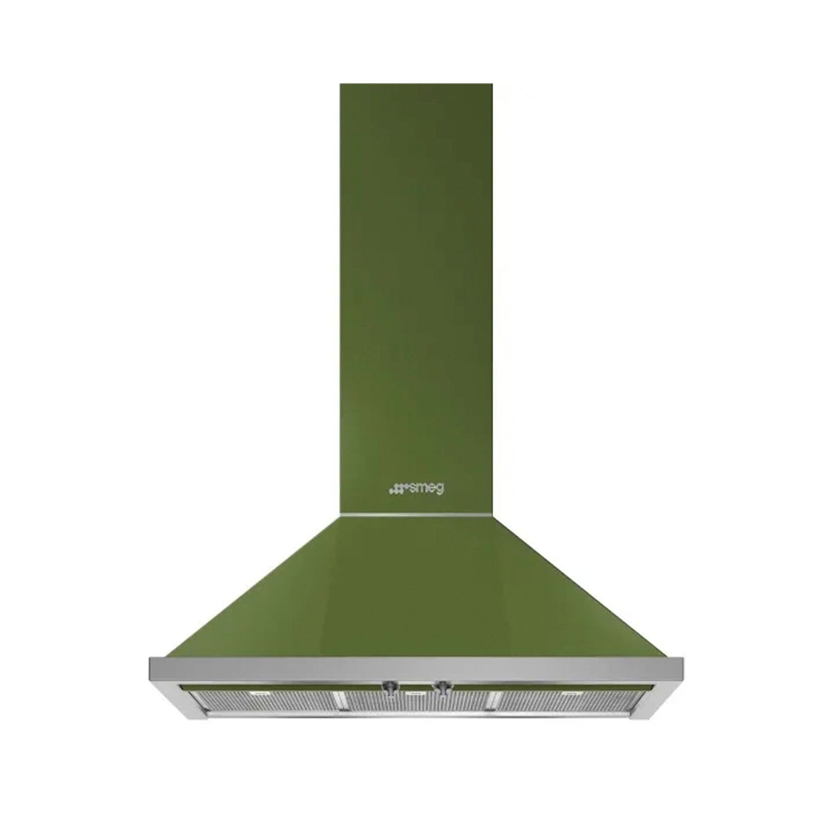 Smeg Portofino 90cm Wallmount Canopy Rangehood - Olive Green gallery detail image
