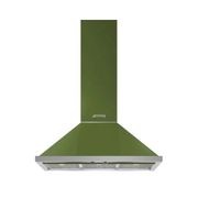 Smeg Portofino 90cm Wallmount Canopy Rangehood - Olive Green gallery detail image