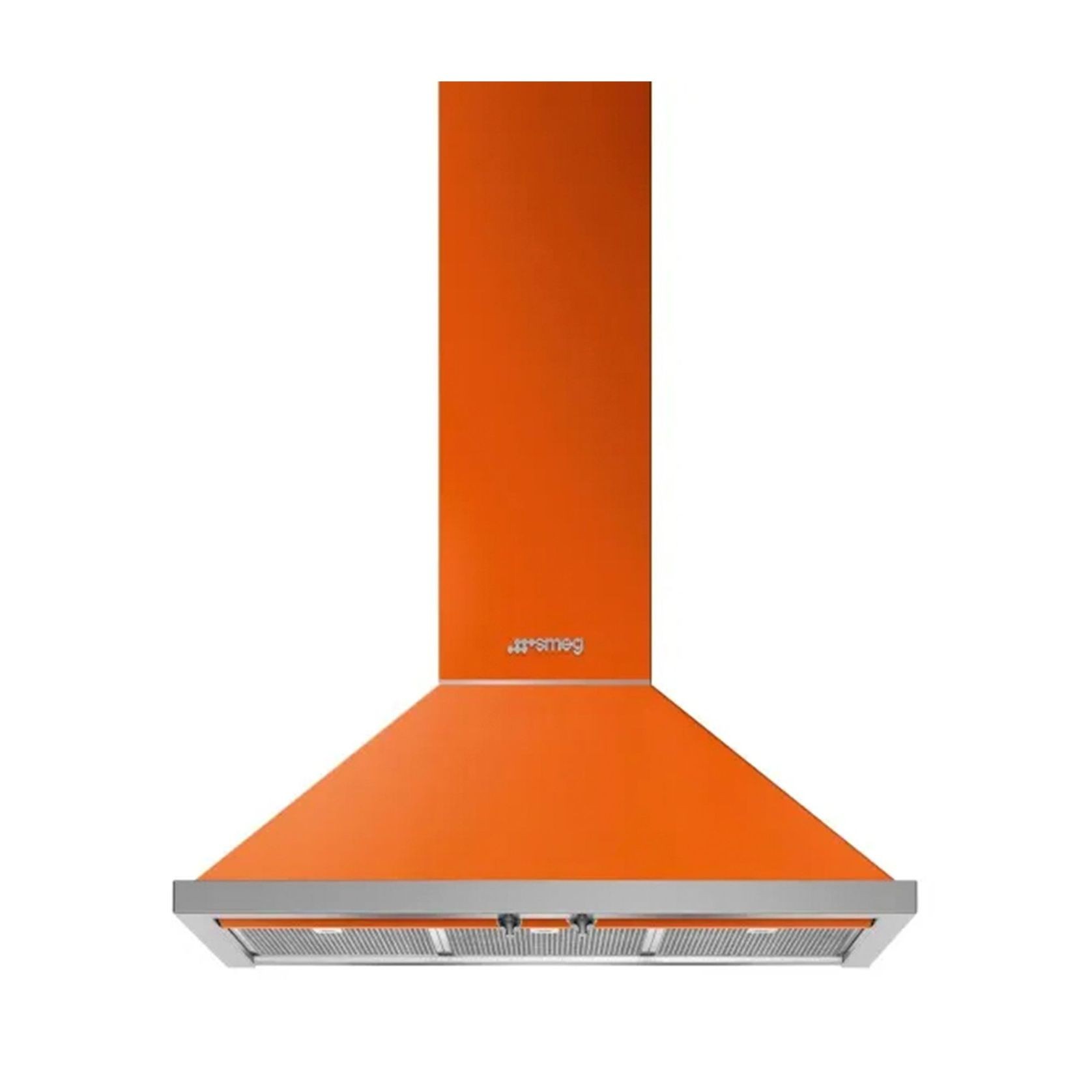 Smeg Portofino 90cm Wallmount Canopy Rangehood - Burnt Orange gallery detail image